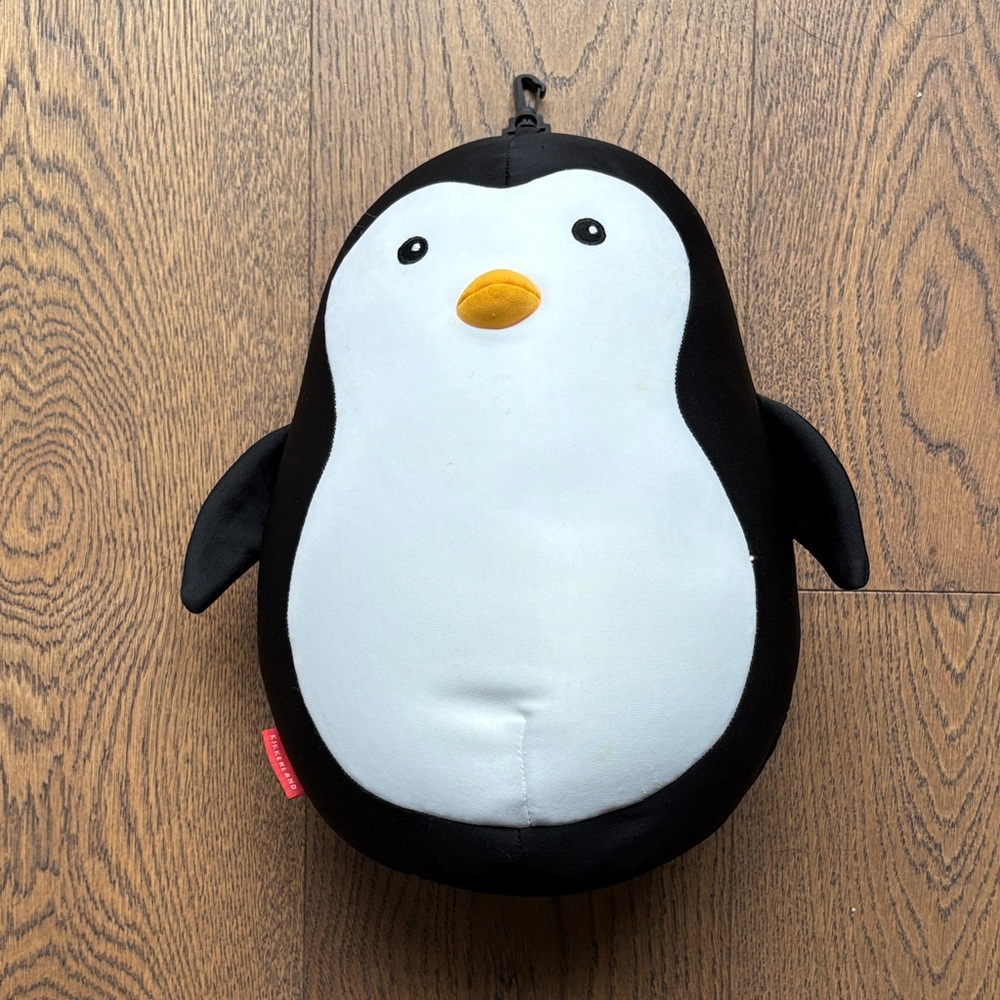Kikkerland Black and White Penguin travel pillow